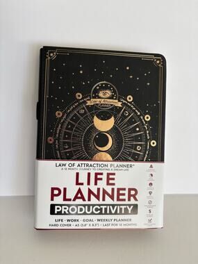 Law of Attraction Planner 12-Month Undated Journey To Creating A Dream Life, NEW